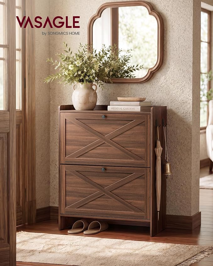 VASAGLE Shoe Storage Cabinet Organizer - Image 3