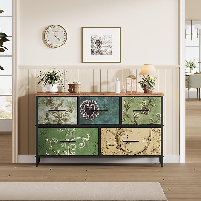 OLIXIS 5 Drawer Dresser for Bedroom, Storage Organizer Unit for Closet | Chest - Image 2