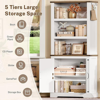TEENFON 70.9in Tall Storage Cabinet - Image 4