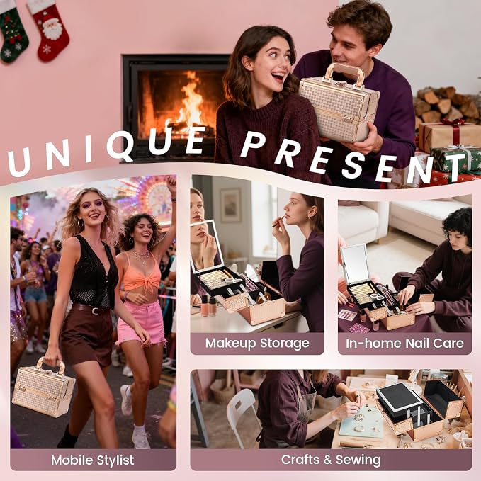 Joligrace Beauty Makeup Train Case - Image 2