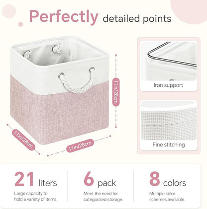 FinishingBo 11 inch Cube Storage Bin - Image 5