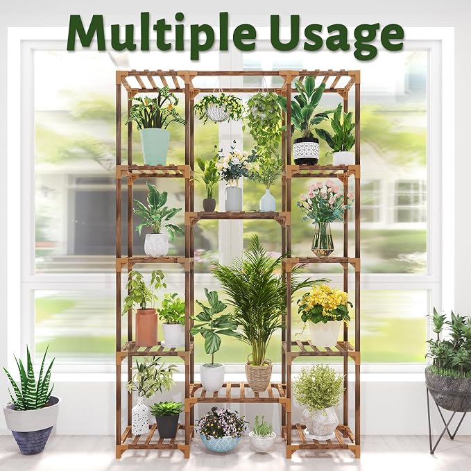 Uneedem Plant Stand Indoor Outdoor, Tall Plant Shelf - Image 5