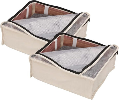Household Essentials Canvas Sweater Storage Bags, Breathable Cotton, Under-Bed - Image 6