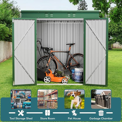 Gizoon 6' x 4' Outdoor Storage Shed - Image 5