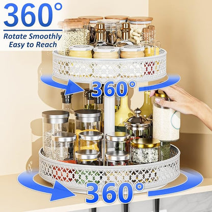 Lazy Susan Organizer 2 Tier - Image 2