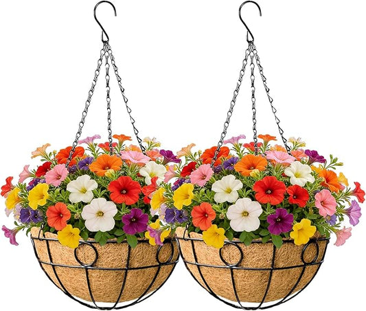 EIMQUVW Outdoor Hanging Planter Set Durable Hanging Baskets by EIMQUVW