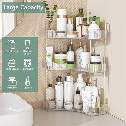 Webetop Corner Bathroom Counter Organizer 3 Tier Bathroom Countertop Organizers - Image 5