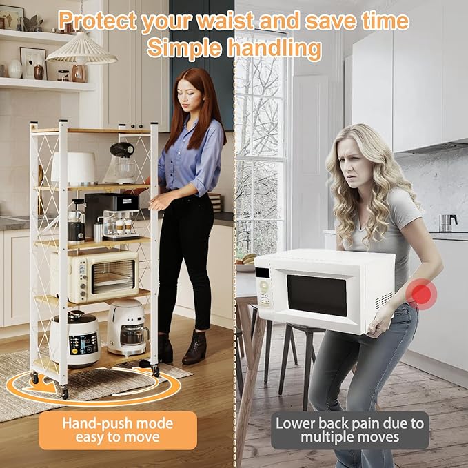 5-Tier Foldable Storage Shelves - Image 6