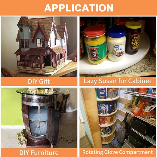 TamBee 14 Inch Mute Lazy Susan Bearing, 330 LBS Heavy Duty Aluminum Lazy Susan - Image 7