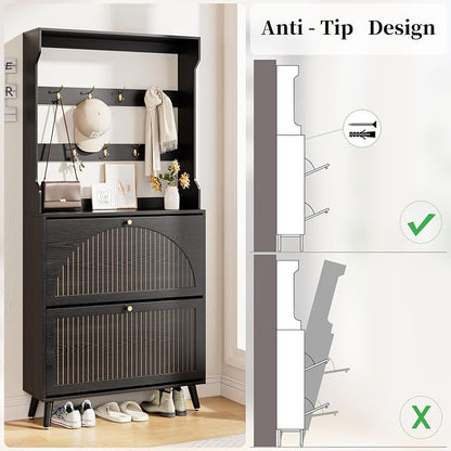 Fsbecl Shoe Cabinet for Entryway - Image 9