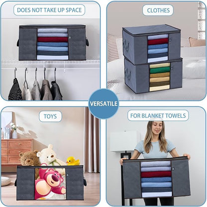 VENO 3 Pack Extra Large Clothes Storage Bag Organizer - Image 3