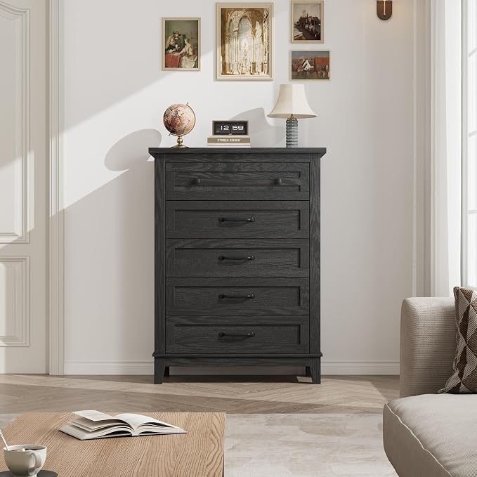GarveeHome 5 Dresser for Bedroom, 41.3 in Tall Vertical Drawer Dresser - Image 3