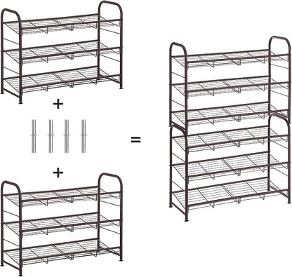 SONGMICS Shoe Rack, 3 Tier Shoe Organizer - Image 6