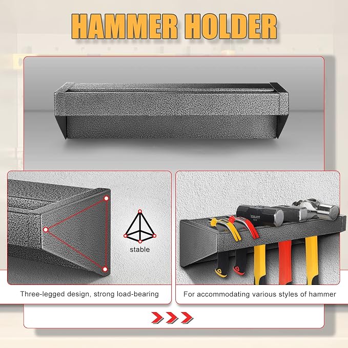 Screwdriver Organizer，Metal Screwdriver Organizers, Hammer Rack，Pliers Organizer - Image 5