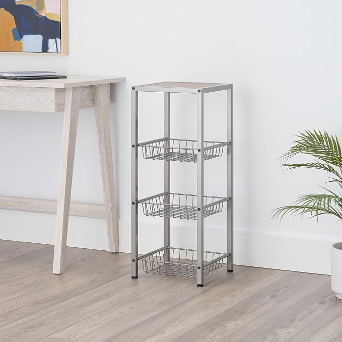 TRINITY 4-Tier Freestanding Metal Shelving Rack - Image 3