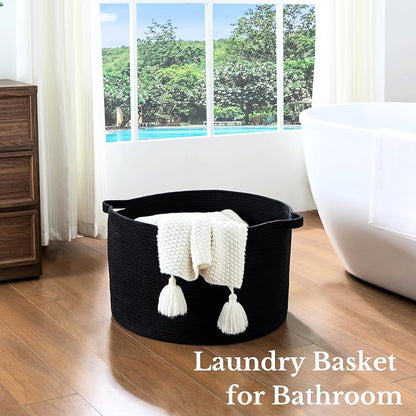 Luxury Little Extra Large Nursery Storage Basket, Blanket Basket - Image 4