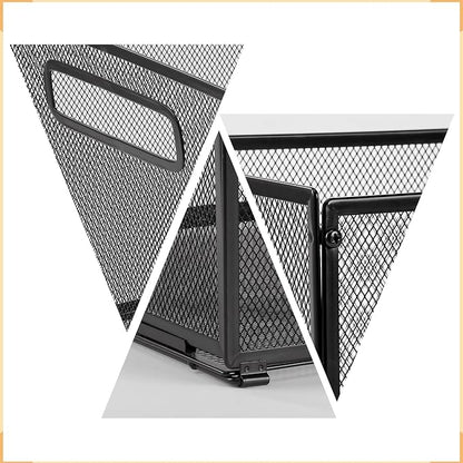 SETTFRFE 2 Pack Letter Size Hanging Folder Organizer, Metal File Box, File Crate - Image 2