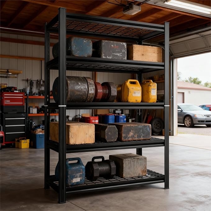 35''W Wire Shelving Unit, 3000 Lbs Heavy-Duty Garage Storage Shelves, 5-Tier - Image 7