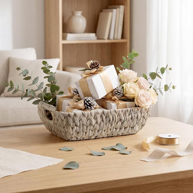 Storageworks Wicker Baskets for Shelves, Large Wicker Baskets for Storage - Image 8