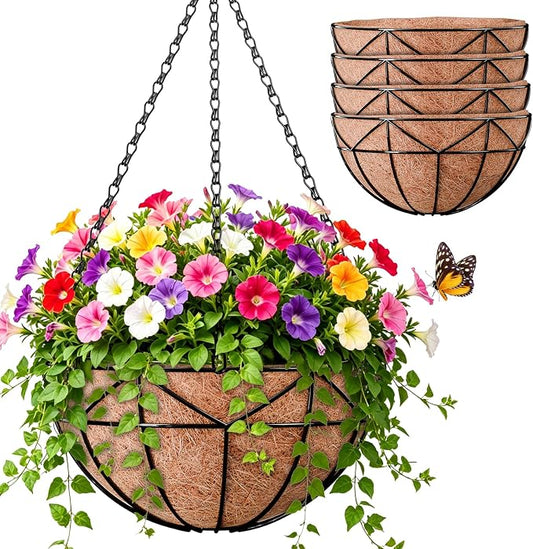 Halatool 4 Pack 12 Inch Hanging Baskets by HALATOOL