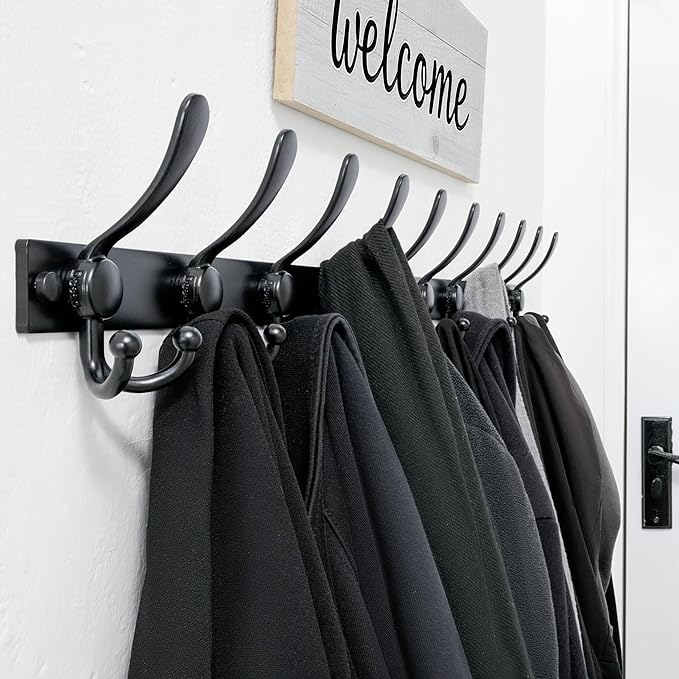 Dseap Coat Rack Wall Mount 2.0 Pro: Heavy Duty 300% Thicker, Stainless Steel - Image 4