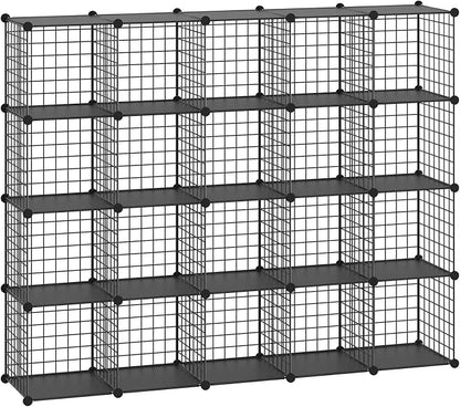 HUBSON Wire Cube Storage Organizer, Book/Toy/Craft/Potted Plants and petCloset by HUBSON