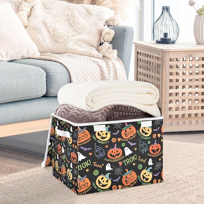 Halloween Ghost Pumpkin Ghosts Storage Bins - Image 5
