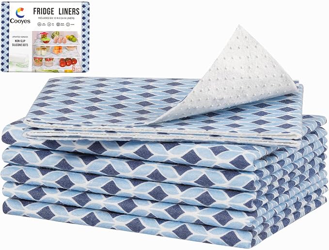 Cooyes 6 Pack 12" × 24" Cloth Shelf Liners by Cooyes