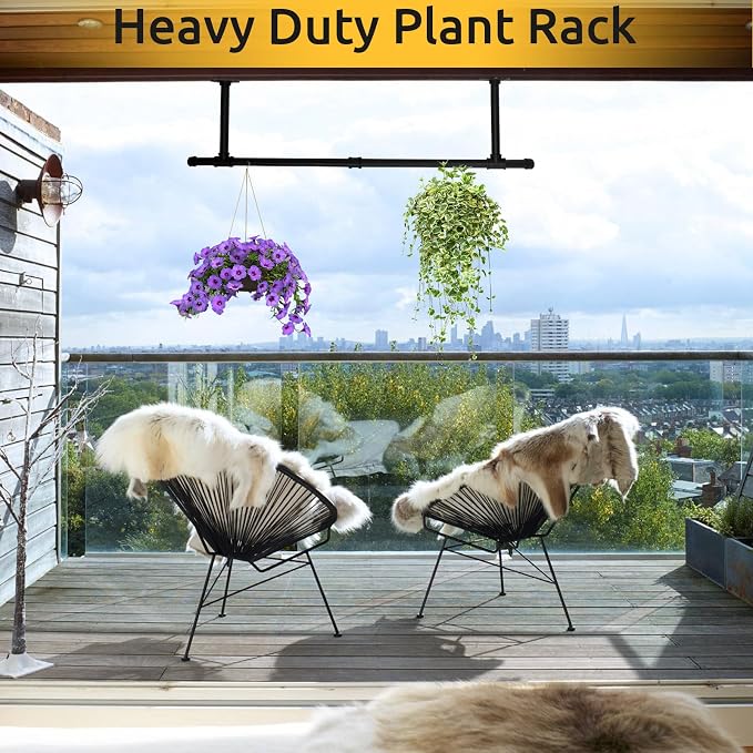 36 inch Industrial Pipe Clothes Rack Wall Mount - Image 6