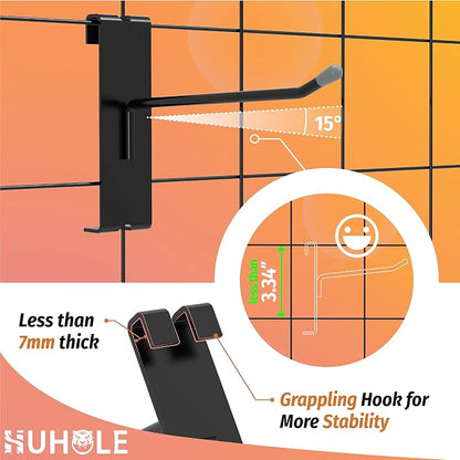 HUHOLE Gridwall Hooks 2 Inch, Hook - Image 3
