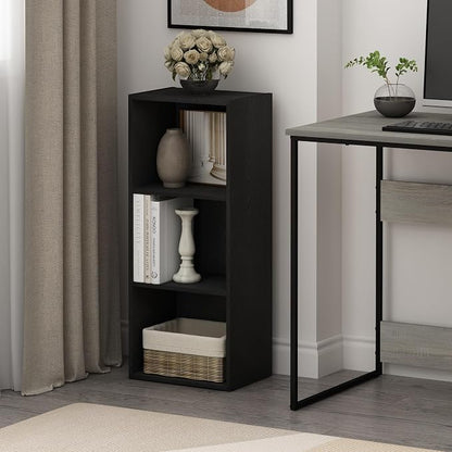 Furinno LUDER Book Shelf, 3-Cube Bookcase, Open Storage Shelf, 9.3 x 12 x 31.5 by Furinno-FitsYourSpaceFitsYourBudget
