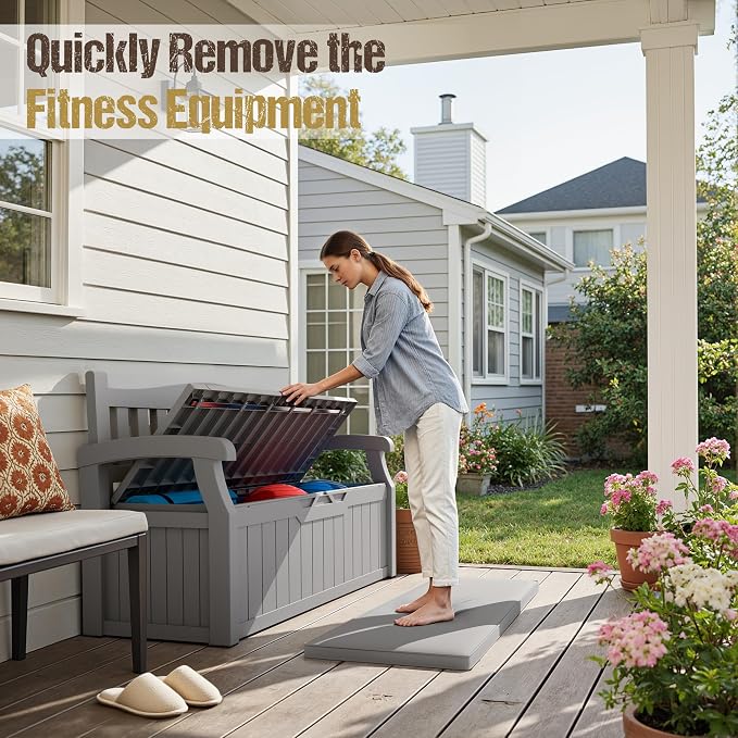 80-Gallon Outdoor Storage Bench - Image 7