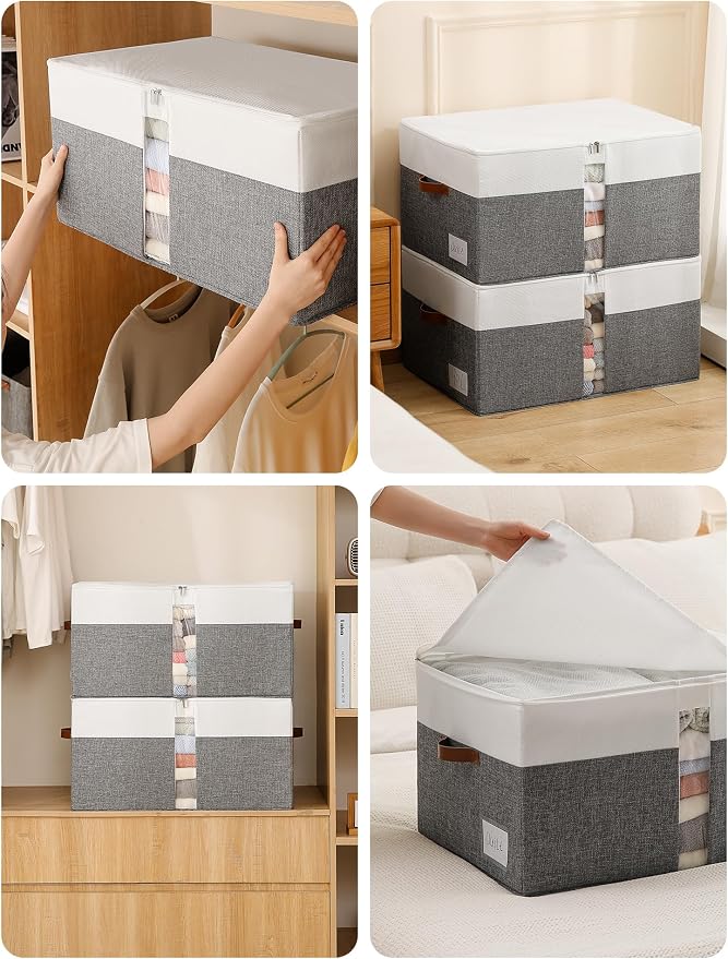 Reinforced LARGE Blanket Storage Baskets - Image 7