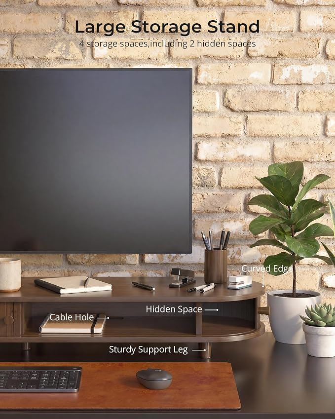 42 Inch Curved Dual Monitor Stand Riser - Image 4