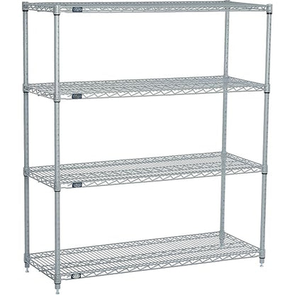 Nexel "Nexel 24"" x 30"" x 86"", 4 Tier, NSF Listed Adjustable Wire Shelving by Nexel