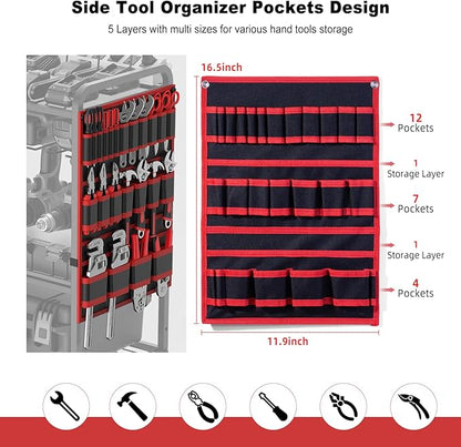 JUNNUJ Large Power Tool Organizer Cart - Image 3