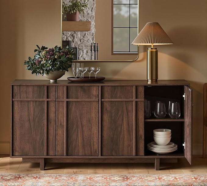 63" Sideboard Buffet Cabinet - Image 8