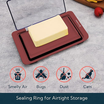 KITCHENDAO Airtight Flip-Top Butter Dish - Image 2