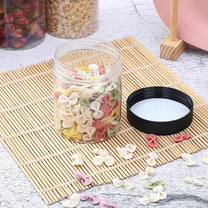 36PCS 8OZ Plastic Jars with Screw On Lids, Labels Refillable Empty Round Slime - Image 5