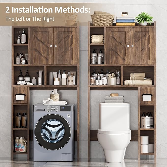 Over the Toilet Storage Cabinet, Freestanding Storage Cabinet Over Toilet - Image 6