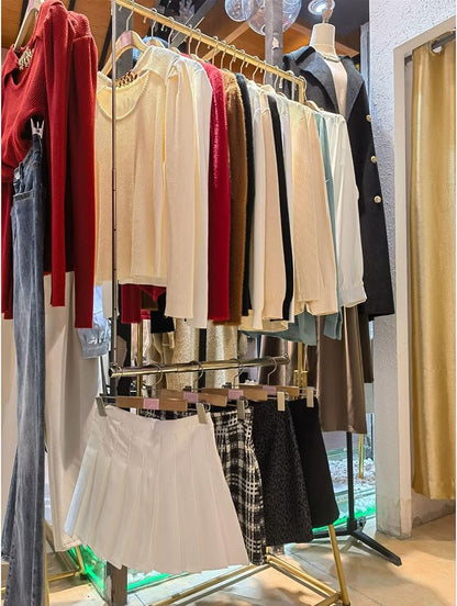 Closet Hanging Rod, Adjustable Width and Height Chrome | Space-Saving Clothes - Image 5