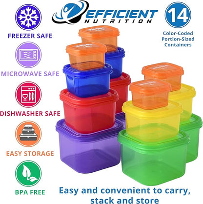 Efficient Nutrition Portion Control Containers DELUXE Kit - Image 4