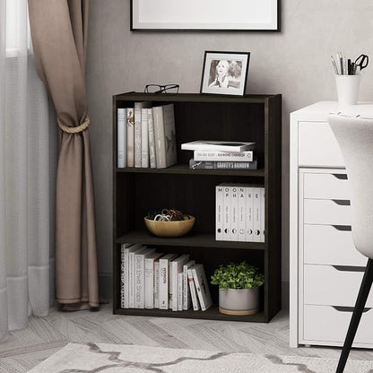 Furinno PASIR Book Shelf, 3-Tier Bookshelf, Storage Shelves Bookcase, 9.7 x - Image 2