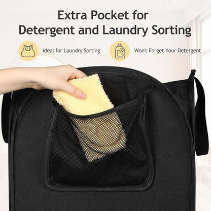 Upgraded Pop-up Laundry Hamper 2 Pack, 70L Laundry Basket - Image 8