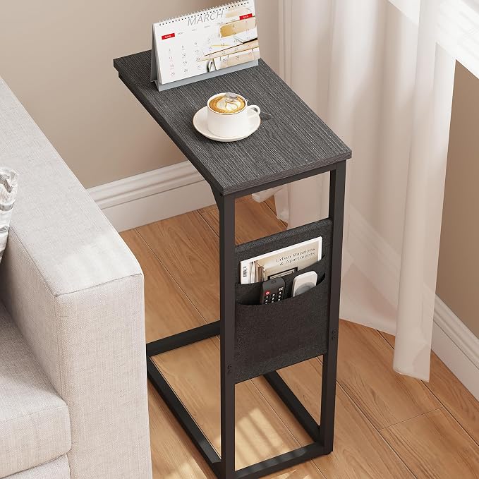 TUTOTAK C Shaped End Table, Side Table - Image 6