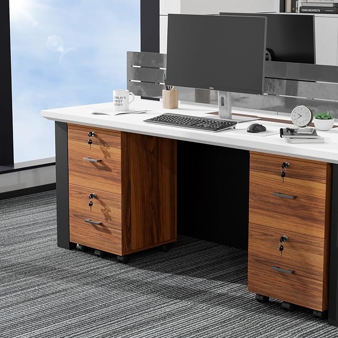 VINGLI 2-Drawer Rolling File Cabinet - Image 8