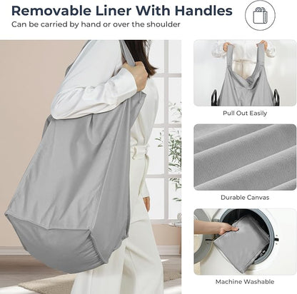 STO STO Laundry Hamper, 90L Rolling Laundry Sorter Cart - Image 5