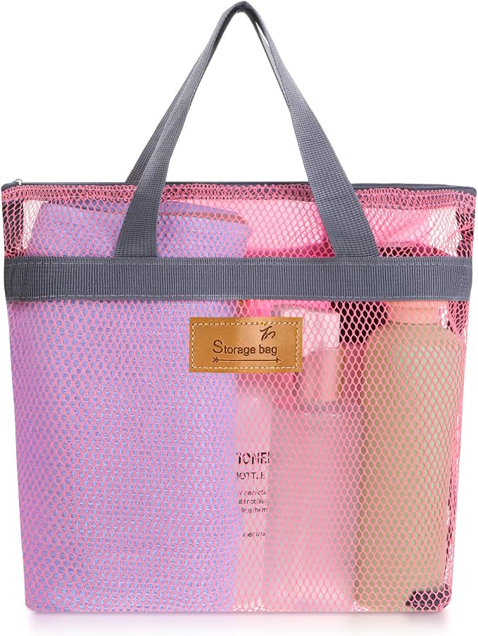 KALIONE Portable Gym Shower Bag, Mesh Shower Caddy Bag, Quick Dry Hanging by KALIONE