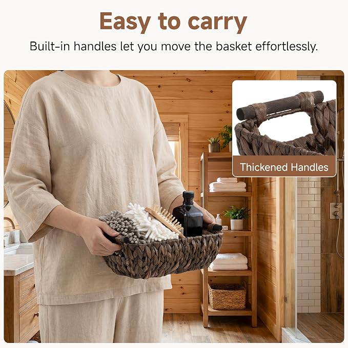 Storageworks Small Wicker Basket, Organizer Baskets - Image 3