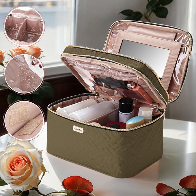 8.8L Double Layer Travel Makeup Bag - Image 4